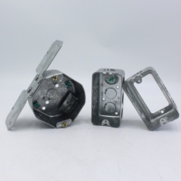 Boîtier électrique octogonal CETL de 4 pouces, IP65, ignifuge, en acier galvanisé, épaisseur 1,2-1,3 mm, personnalisable, pour