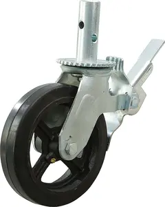 Roda dentada dobrável de 12 polegadas, rodas e rodas dobráveis galvanizadas resistentes 6 8 polegadas