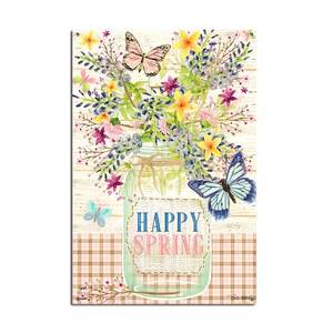 ป้ายเหล็กตกแต่งสวนลายผีเสื้อโบราณ ทาสีสไตล์ชนบท ลายดอกไม้ สำหรับตกแต่งผนังระเบียงหรือลานบ้าน เหมาะสำหรับงานรับปริญญาและปีใหม่ - Product Image 5