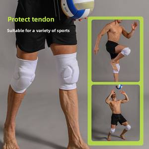 Meilleure vente de genouillères de danse de poteau de compression collantes manchon de soutien de genou en nylon élastique de volley-ball - Product Image 3