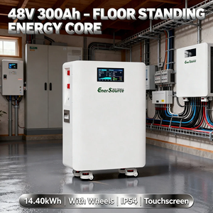 Baterai Lithium 48V 300Ah 14kWh untuk Sistem Surya All in One yang Dipasang di Dinding dengan Roda - Product Image 3