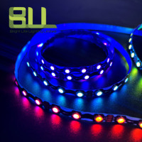 S Forme RGB LED 1809 Adressable Pliable Individuellement Adressable Pixel 60Leds DC12V Smart Led Strip