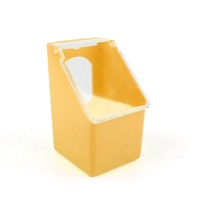 Support d'alimentation multicolore anti-gaspillage pour oiseaux, accessoire de fixation pour cage pour calops et agapornis, gadget d'alimentation pour perroquets