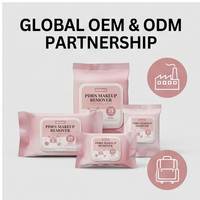 Lingettes démaquillantes premium au PDRN et ADN de saumon, lingettes nettoyantes pour le visage à marque privée, lingettes cosmétiques 100 % biodégradables à marque privée
