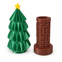 Boîte cadeau labyrinthe de Noël personnalisée en PLA imprimée en 3D, jouet de rangement de Noël et cachette à monnaie