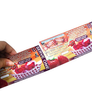 ที่กำหนดเองคูปองตั๋วคูปองบัตรตั๋วกระดาษที่มีการพิมพ์หมายเลขซีเรียล - Product Image 2