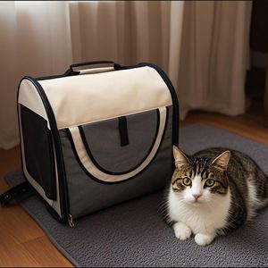 Bolsa de Transporte para Mascotas con Logotipo Personalizado, Lona Suave Antiarañazos, Cierre de Cremallera, Gran Capacidad, Portátil, para Perros y Gatos - Product Image 2