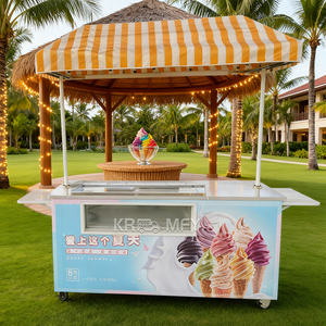 Chariots de vente ambulante personnalisés 2025, camion de restauration rapide mobile, chariot de crème glacée, chariot de gelato italien de rue - Product Image 1