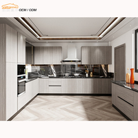 Laque ou finition en aluminium italien SANTOPOVA designs modernes ensemble de placard de cuisine armoire armoire de cuisine ensemble complet