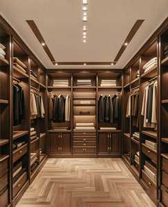 Mobilier de chambre à coucher sur mesure Meuble de vestiaire Rangement vêtements Penderies bois - Product Image 6