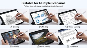 Lápiz Óptico Activo con Logotipo Personalizado OEM para iPad Pro, Air, Mini, <span class=keywords><strong>Samsung</strong></span> Galaxy <span class=keywords><strong>Tab</strong></span>, Lápiz Digital Inteligente Recargable Tipo-C - Product Image 4