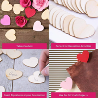 Tranches décoratives en bois créatives en forme de cœur de 10 cm, multifonctionnelles, pour la Saint-Valentin, cadeau commémoratif fait main
