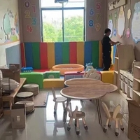 Tabouret pour enfants en bois massif, forme animale, mobilier commercial pour maternelle, meubles Montessori pour préscolaire, chaise de bibliothèque pour enfants