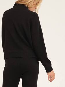 Produttore di maglieria personalizzata 100% lana Cashmere con cappuccio pantaloni Set di pantaloni in Cashmere maglia a costine maglione Loungewear completo da donna - Product Image 5