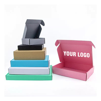 Fsc recyclé personnalisé écologique impression logo vêtement emballage sous-vêtements cadeau avion Mailer boîte en papier ondulé