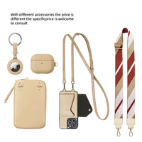 Housse en cuir à la mode pour étui de téléphone avec porte-cartes accessoires de téléphone portable