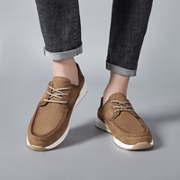 Chaussures Décontractées de Qualité Supérieure, Design Italien, Tendance Mode, à Lacets, Dessus en Cuir Véritable et Maille, Légères