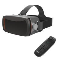 Lunettes VR 3D Compatibles iOS & Android 4.7-6.5'' Téléphones Casque de Réalité Virtuelle 3D VR Box pour Films & Jeux avec Manette