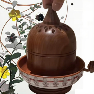 เตาเผาเครื่องหอมแบบอาหรับ ทำจากโลหะ สำหรับใส่กำยาน กลิ่นหอมอโสม ติดทนนาน เหมาะสำหรับใช้ในเอเชียตะวันออกเฉียงใต้และตะวันออกกลาง - Product Image 3