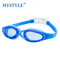 Lunettes de natation de base pour l'entraînement, anti-buée, avec coque confortable, large application pour piscine et plage, logo personnalisé