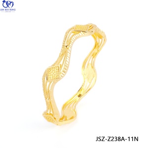 JXX Ladies New 24K Gold Plated Exquisite Dubai Indian Bridal Wedding <b>Bangle</b> JSZ-Z235A-238A-12N Fashion <b>Bangle</b> Wedding <b>Bangle</b> - Product Image 2