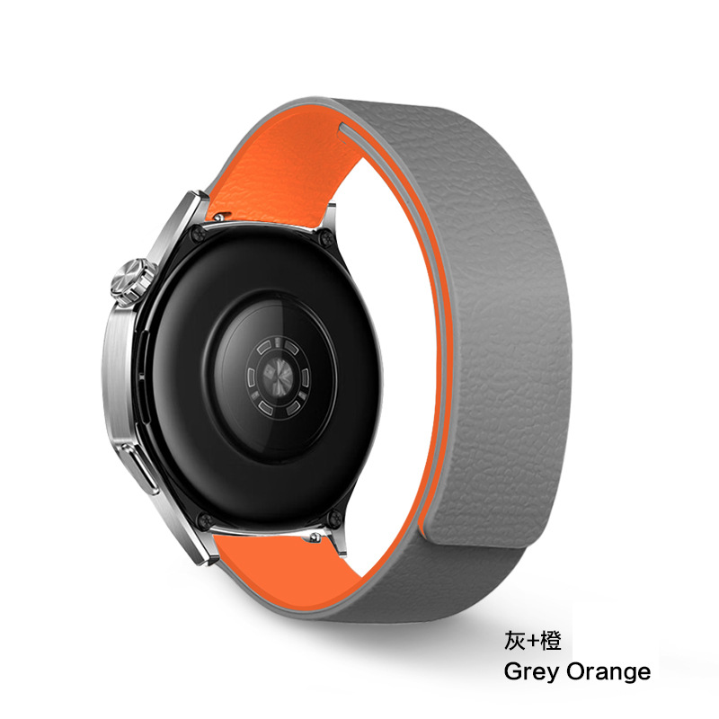 Gray + orange