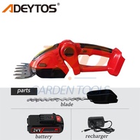 Taille-haie 2-en-1 à batterie lithium-ion 21V avec lame de 300 mm, plusieurs options de couleurs, garantie 1 an pour la taille des branches