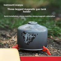 Support de réservoir de gaz magnétique triangulaire pour l'extérieur, support multifonctionnel léger, stabilisateur, accessoires de camping