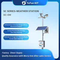 Station météorologique hydrologique automatique YATUN IOT avec GPRS et capteurs météorologiques intelligents pour l'agriculture