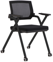 Chaise de bureau en nylon à dossier rabattable avec tablette d'écriture pour le bureau et les formations – Offre spéciale