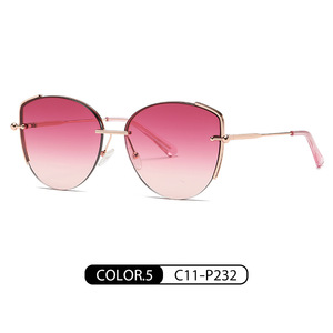 Gafas de Sol Ligeras con Montura Completa de Metal y Nylon Gris UV400, Lentes de PC, Logotipo Personalizado, Protección UV, Moda Nueva - Product Image 6