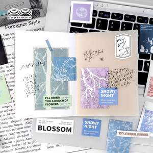 PaperMore Free Poem Series Papier synthétique Autocollant auto-adhésif Packs InS-style Retro Planner Bricolage Matériel Autocollants - Product Image 3