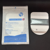 Pansement IV transparent certifié ISO MDR-CE à haute absorption (MVTR) avec motif quadrillé, tailles personnalisées disponibles, option 6x7cm