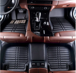 เสื่อรถหนังพีวีซี EVA 3ชิ้นพรมปูพื้นสากลสไตล์การออกแบบกีฬาสำหรับ Toyota <span class=keywords><strong>Yaris</strong></span> 5D หรูหราออกแบบได้ตามต้องการ - Product Image 3