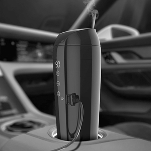 Bouteille Chauffante Intelligente pour Voiture, Tasse de Voyage <span class=keywords><strong>Isotherme</strong></span> en Acier Inoxydable à Chauffage Électrique avec Contrôle de Température - Product Image 3