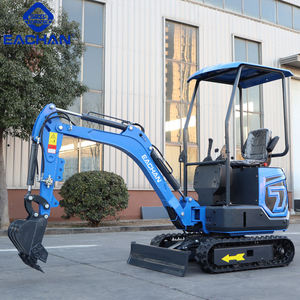 รถขุดขนาดเล็กของจีน 1.2 ตัน มาตรฐาน CE EPA เครื่องยนต์ดีเซล รถขุดขนาดเล็กสำหรับงานวิศวกรรม พร้อมหัวเจาะ หัวกระแทก อะไหล่รถขุดขนาดเล็ก - Product Image 1