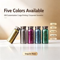 Nouvelle tasse thermos en titane pur, mini tasse de poche mignonne, tasse cadeau haut de gamme, tasse souvenir en titane, bouteille d'eau élégante
