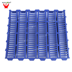 swine sheep farm farrowing crate nursery pen grate hog slat mat goat slatted flooring system plastic pig floor for sale