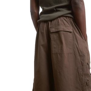 Pantalones Cortos Holgados de Moda con Seis Bolsillos para Hombre, Color Marrón, Estilo Cargo, Pantalones Cortos Holgados de Paracaídas, Fabricante de Ropa Urbana - Product Image 5