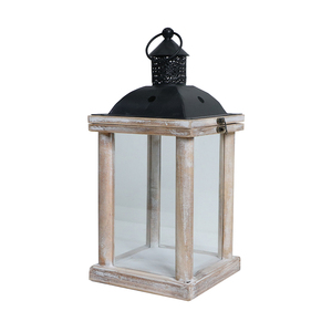 Đèn Lồng Nến Gỗ Bán Chạy Nhất Hình Chữ Nhật Màu Gỗ Đau Khổ Trang Trí Nhà Cửa Ngoài Trời Và Trong Nhà Tùy Chỉnh BSCI 100 Chiếc - Product Image 3