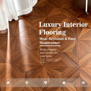 Parquet de Nogal Negro Moderno con Certificación CE/ISO, 100 Modelos Opcionales, Precio de Fábrica, para Uso en Almacenes y Parques - Product Image 4