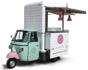 Ce Certificaat Food Truck Met Keuken Apparatuur Outdoor Restaurant Mobiele Driewieler Voedsel Winkelwagen Voor Koop Europa