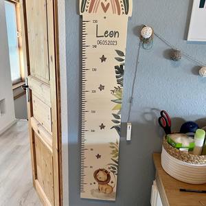 Regla de Crecimiento de Madera Personalizable 2025, Medidor de Altura para Niños, Decoración de Pared para Habitación Infantil - Product Image 2