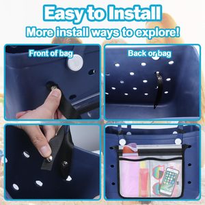 Organizador para Bolsa Bogg, Inserto Transparente con Porta Llaves, Accesorios Multifuncionales para Tazas, Teléfonos y Llaves para Bolsa Bogg de Simply Southern - Product Image 5