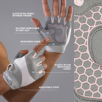 Gants de sport unisexes VBOSI 5204 en néoprène imperméable à mi-doigts pour la musculation, la remise en forme, l'haltérophilie, l'entraînement en salle de sport et le cyclisme