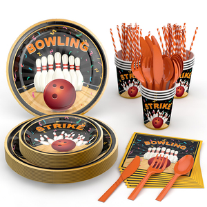 Offre Spéciale : Kit de Vaisselle Jetable pour Fête de Bowling – Thème Sportif pour Anniversaire d'Enfants - Product Image 4