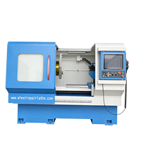 Máquina Reparadora de Llantas Horizontal de Doble Eje AWR26E, Económica, de Trabajo Mediano, con Pantalla Táctil de 15'' para Talleres de Reparación de Ruedas