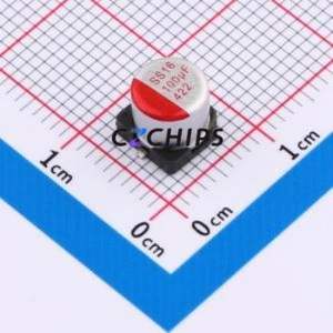 Condensateur solide JBLM2101M016C058RTM SMD, D6.3xL5.8mm ( Capacité : 100uF )( Précision : 20% Tension nominale : 16V ) - Product Image 1