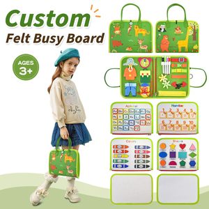 Tableau d'Activités Montessori en Feutre pour Tout-Petits, <span class=keywords><strong>Livre</strong></span> Éducatif en Feutre pour Enfants <span class=keywords><strong>de</strong></span> <span class=keywords><strong>1</strong></span> 2 3 4 5 Ans - Product Image 4