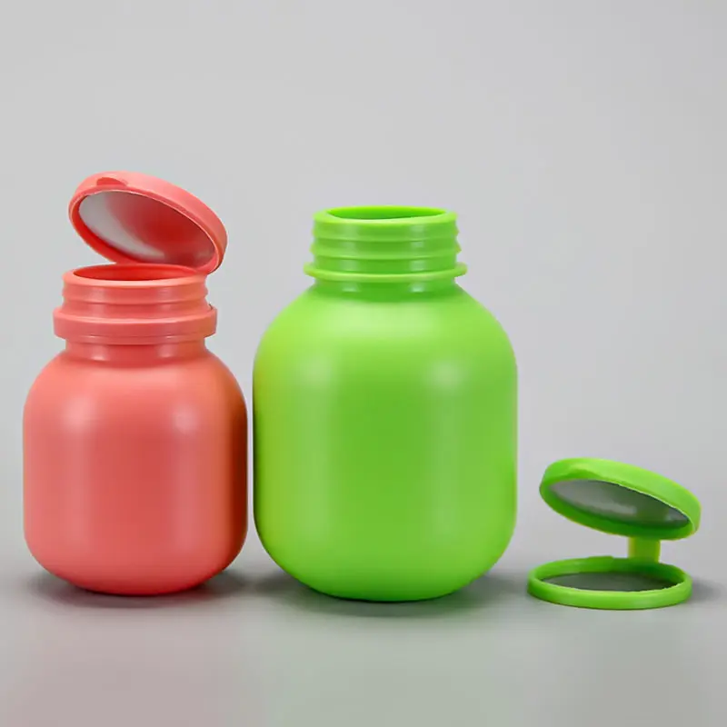 Großverkauf leere Plastikpillenflasche biologisch abbaubar pharmazeutisch gesundheitspflege Medizin Vitamin-Speicher einzigartige Pillenflasche
